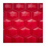 Red Textured Wall Medium Glasses Cloth
