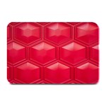 Red Textured Wall Plate Mats