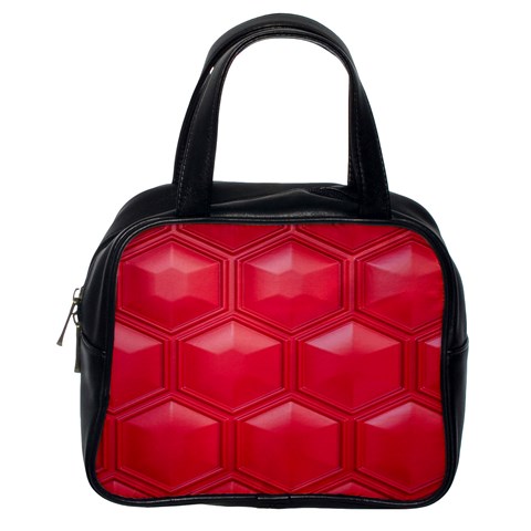 Red Textured Wall Classic Handbag (One Side) from UrbanLoad.com Front