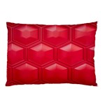 Red Textured Wall Pillow Case