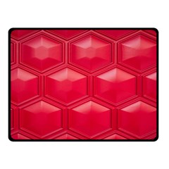 Red Textured Wall Fleece Blanket (Small) from UrbanLoad.com 45 x34  Blanket Back