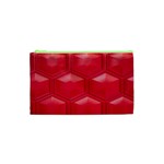 Red Textured Wall Cosmetic Bag (XS)
