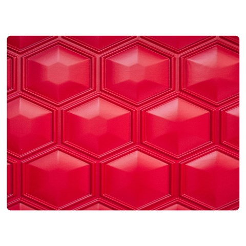 Red Textured Wall Premium Plush Fleece Blanket (Extra Small) from UrbanLoad.com 40 x30  Blanket Front