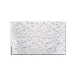 Plaster Background Floral Pattern Sticker Rectangular (100 pack)