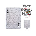 Plaster Background Floral Pattern Playing Cards 54 Designs (Mini)