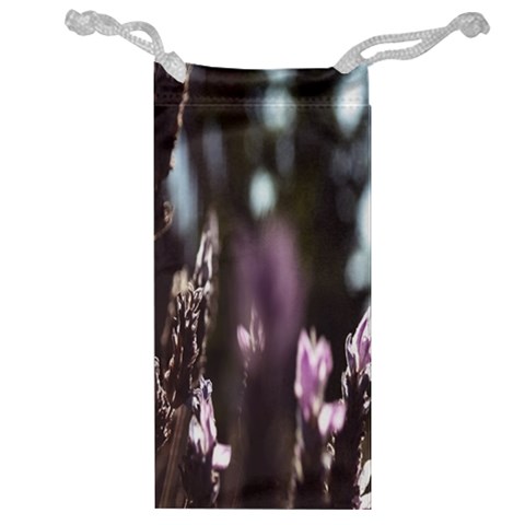 Purple Flower Pattern Jewelry Bag from UrbanLoad.com Front