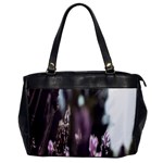 Purple Flower Pattern Oversize Office Handbag
