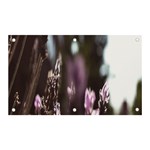 Purple Flower Pattern Banner and Sign 5  x 3 