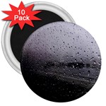 Rain On Glass Texture 3  Magnets (10 pack) 