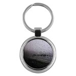 Rain On Glass Texture Key Chain (Round)