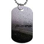 Rain On Glass Texture Dog Tag (One Side)