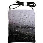 Rain On Glass Texture Shoulder Sling Bag