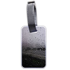 Rain On Glass Texture Luggage Tag (two sides) from UrbanLoad.com Back