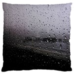 Rain On Glass Texture Large Cushion Case (Two Sides)
