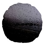 Rain On Glass Texture Large 18  Premium Flano Round Cushions