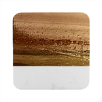 Rain On Glass Texture Marble Wood Coaster (Square)