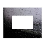 Rain On Glass Texture White Tabletop Photo Frame 4 x6 