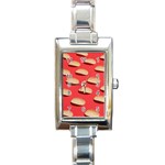 Stackable Chips In Lines Rectangle Italian Charm Watch
