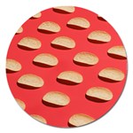 Stackable Chips In Lines Magnet 5  (Round)