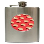 Stackable Chips In Lines Hip Flask (6 oz)