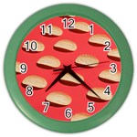 Stackable Chips In Lines Color Wall Clock