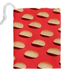 Stackable Chips In Lines Drawstring Pouch (4XL) from UrbanLoad.com Back