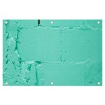 Teal Brick Texture Banner and Sign 6  x 4 