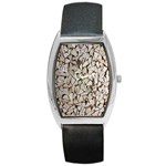 Texture Pattern Design Barrel Style Metal Watch