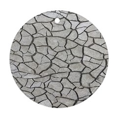 Texture Pattern Tile Round Ornament (Two Sides) from UrbanLoad.com Back