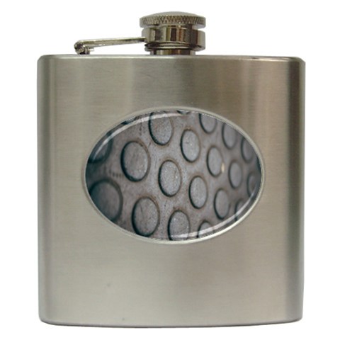 Texture Pattern Wallpaper Hip Flask (6 oz) from UrbanLoad.com Front