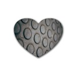 Texture Pattern Wallpaper Rubber Coaster (Heart)