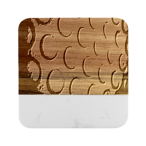 Texture Pattern Wallpaper Marble Wood Coaster (Square) from UrbanLoad.com Front
