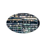 Texture Pattern Sticker Oval (10 pack)