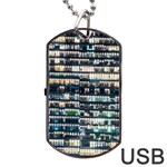 Texture Pattern Dog Tag USB Flash (Two Sides)