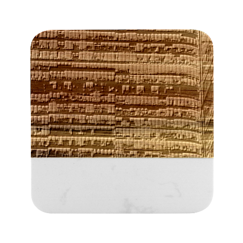 Texture Pattern Marble Wood Coaster (Square) from UrbanLoad.com Front