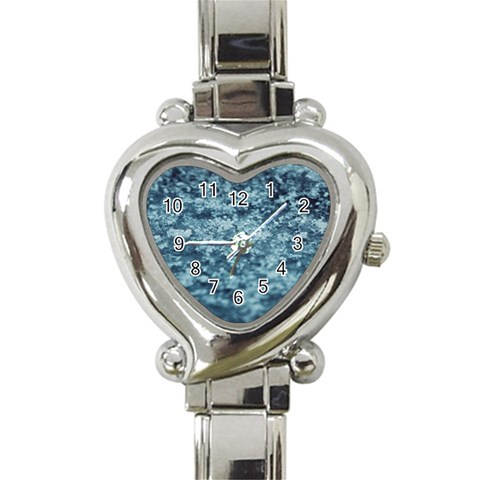 Texture Reef Pattern Heart Italian Charm Watch from UrbanLoad.com Front