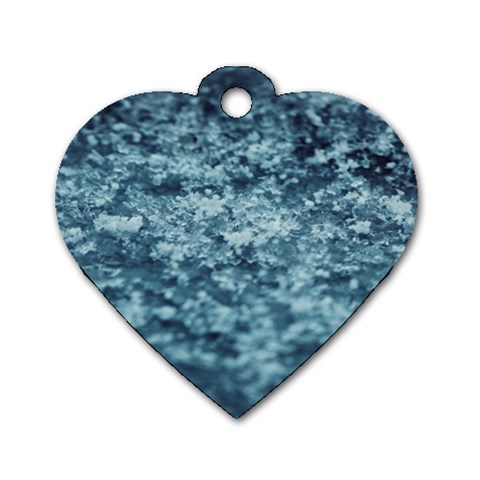 Texture Reef Pattern Dog Tag Heart (Two Sides) from UrbanLoad.com Front