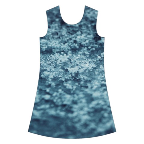 Texture Reef Pattern Kids  Short Sleeve Velvet Dress from UrbanLoad.com Front