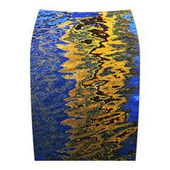Texture Wallpaper Midi Wrap Pencil Skirt from UrbanLoad.com Back