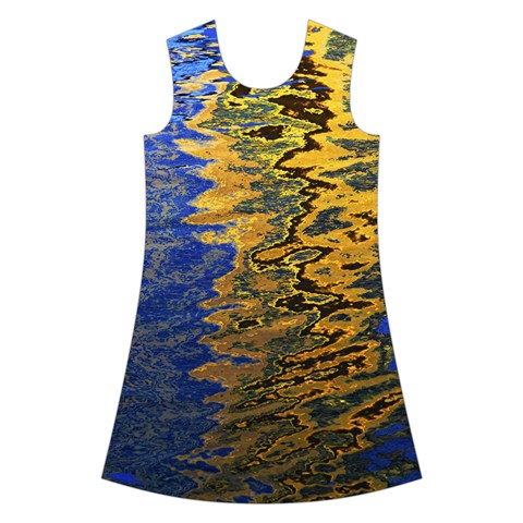 Texture Wallpaper Kids  Short Sleeve Velvet Dress from UrbanLoad.com Front