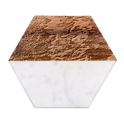 Texture Wallpaper Marble Wood Coaster (Hexagon)  from UrbanLoad.com Front