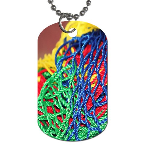 Thread Texture Pattern Dog Tag (Two Sides) from UrbanLoad.com Front