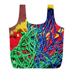 Thread Texture Pattern Full Print Recycle Bag (L)