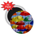 Umbrellas Colourful 2.25  Magnets (10 pack) 