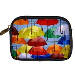 Umbrellas Colourful Digital Camera Leather Case