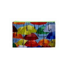 Umbrellas Colourful Cosmetic Bag (XS) from UrbanLoad.com Front