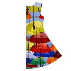 Umbrellas Colourful Short Sleeve V Back Right