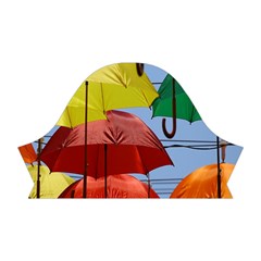 Umbrellas Colourful Short Sleeve V Left Sleeve