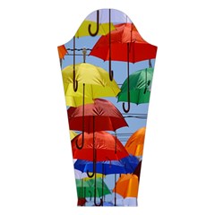 Umbrellas Colourful Long Sleeve Velvet V Left Sleeve