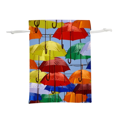 Umbrellas Colourful Lightweight Drawstring Pouch (M) from UrbanLoad.com Front